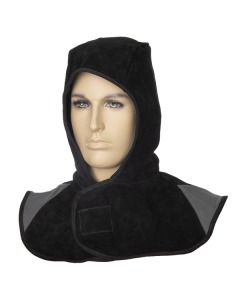 WELDAS 23-6630 ARC KNIGHT SPLIT LEATHER WELDING HOOD – BLACK – L