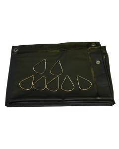 Cepro Dark Green Non-Transparent Welding Curtain
