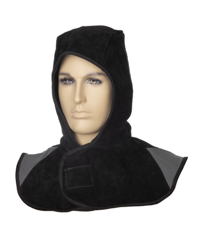 WELDAS 23-6630 ARC KNIGHT SPLIT LEATHER WELDING HOOD – BLACK – L