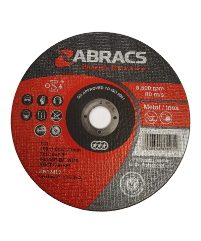 ABRACS Phoenix II 178mm x 1.6mm Extra Thin Metal Cutting Disc