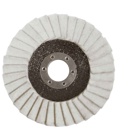 ABRACS 115mm x 22mm Felt Polishing Flap Disc