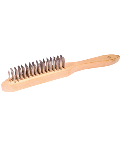 Parweld Stainless Steel Wire Brush 4 Row SS4W