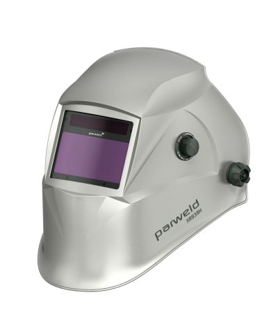 Parweld XR938H Silver Large View Light Reactive Welding and Grinding Helmet