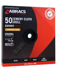 ABRACS Emery Cloth Roll (25mm X 50m)