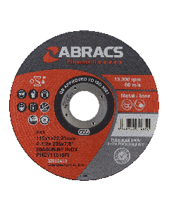 ABRACS Phoenix II 115mm x 1mm Extra Thin Metal Cutting Disc