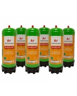 Argon Disposable Gas Bottles - 6pk