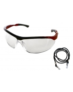 Sports Black and Red Frame with Clear Lens Spectacle 