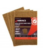 ABRACS Hand Pads Non-woven Coarse Brown pk of 10