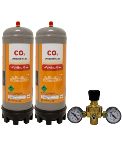 CO2 Disposable Gas Cylinder & Regulator Package 