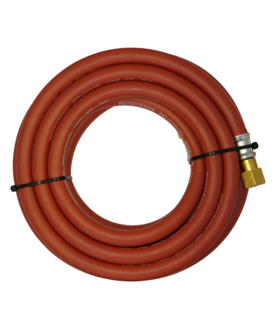 Parweld Red 10mm Acetylene Hose Fitted with 3/8″ Check Valve