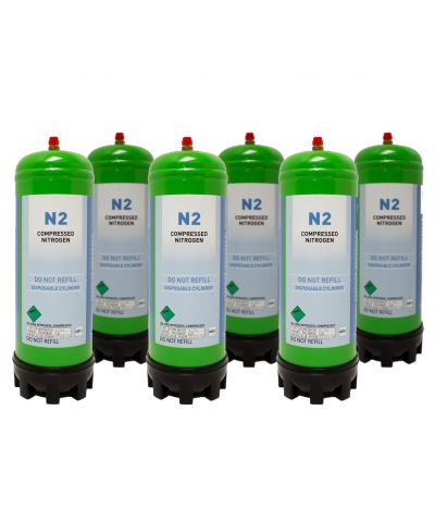 Nitrogen (N2) Disposable Gas Cylinder – 6pk