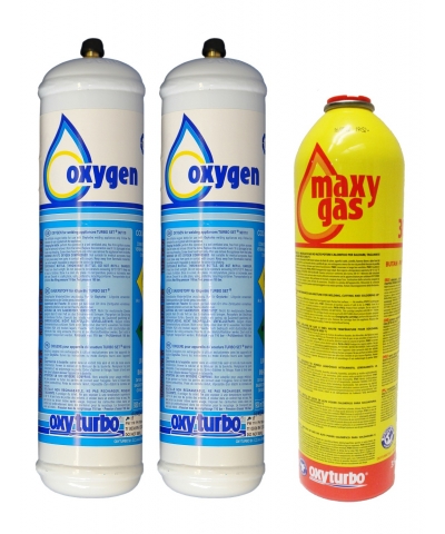 Oxyturbo Oxygen and Maxy Gas Cylinder Package