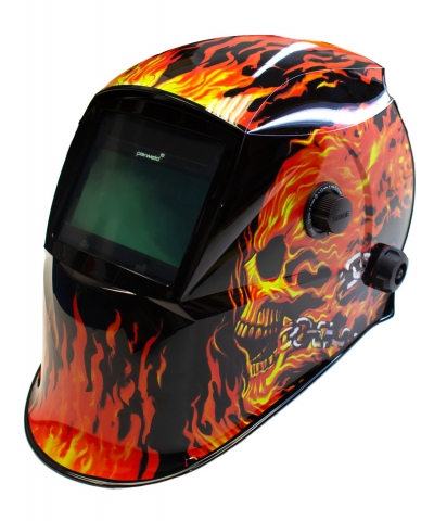 Parweld XR938H Large View Light Reactive Welding and Grinding Helmet - Flame