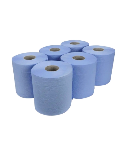 Blue Centre Feed Rolls, 6 Pack