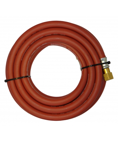 Parweld 5m Red Acetylene Fitted Hose