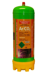 Argon/CO2 Disposable Gas Cylinder - Single