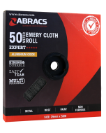 ABRACS Emery Cloth Roll 25mm x 50mtr 80 grit