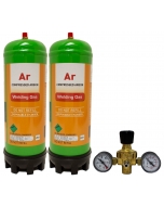 Argon Disposable Gas Cylinder & Regulator Package