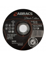 ABRACS Black Edition 115mm x 1mm Extra Thin Metal Cutting Disc pk of 10