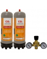CO2 Disposable Gas Cylinder & Regulator Package 