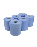 Blue Centre Feed Rolls, 6 Pack